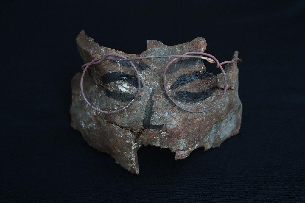 Lebanese artist turns shrapnel from Israeli munitions into art, in ...