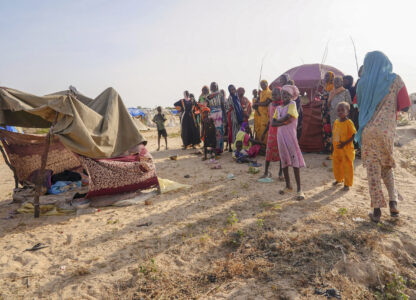 Sudanese refugees arrive in Acre, Chad, Sunday, Oct 6. 2024. (AP Photo/Sam Mednick)