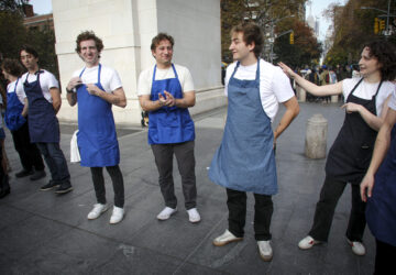 FILE - Participants take part in a Jeremy Allen White lookalike competition on Sunday, Nov. 17, 2024, in New York. (Photo by Andy Kropa/Invision/AP, File)