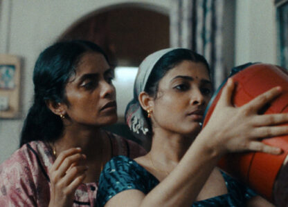This image released by Janus and Sideshow Films shows Kani Kusruti, left, and Divya Prabha in a scene from 