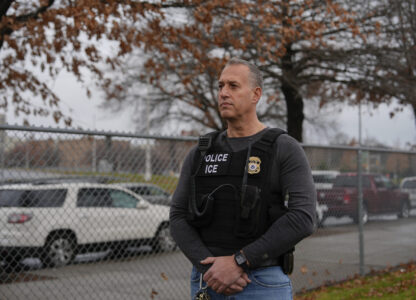 Kenneth Genalo, director of U.S. Immigration and Customs Enforcement's New York City field office, speaks during an interview with The Associated Press, Tuesday, Dec. 17, 2024, in the Bronx borough of New York. (AP Photo/Julia Demaree Nikhinson)
