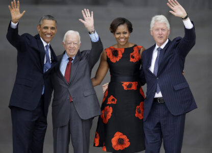 Barack Obama
Michelle Obama
Bill Clinton
Jimmy Carter