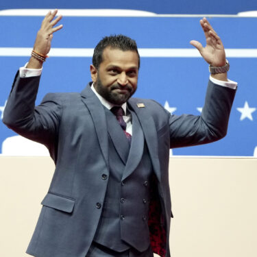 Kash Patel, President Donald Trump's pick to be the director of the FBI, arrives to speak at an Inauguration parade in Washington, Monday, Jan. 20, 2025. (AP Photo/Matt Rourke)