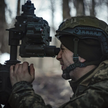 A Ukrainian serviceman prepares to fire a M777 howitzer towards Russian positions at the frontline near Donetsk, Ukraine, Monday, March 3, 2025. (AP Photo/Roman Chop)