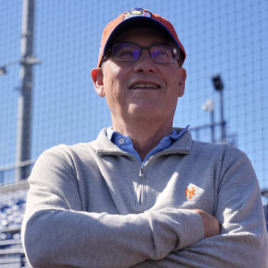 FILE - New York Mets owner Steve Cohen talks to the media during spring training baseball practice, Monday, Feb. 17, 2025, in Port St. Lucie, Fla. (AP Photo/Jeff Roberson, File)