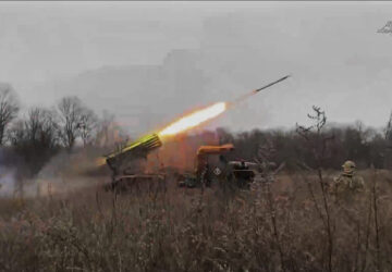 In this photo taken from video distributed by Russian Defense Ministry Press Service on Wednesday, March 19, 2025, a Russian 
