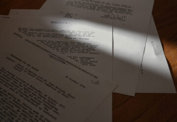 Recently declassified documents related to the President John F. Kennedy assassination are seen Wednesday, March 19, 2025, in Nashville, Tenn. (AP Photo/George Walker IV)