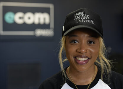 Brianna Arps poses for a photo, Friday, March 21, 2025, in Atlanta. (AP Photo/Mike Stewart)