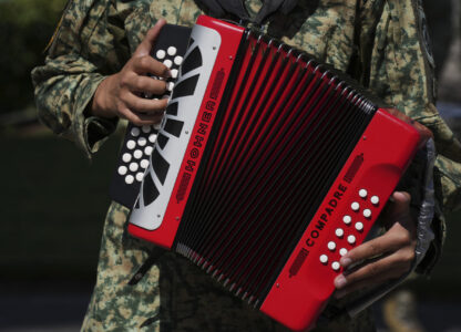 APTOPIX Mexico Military Corridos