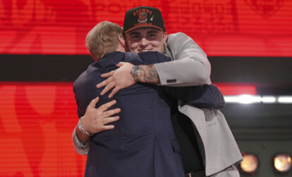 APTOPIX NFL Draft Football