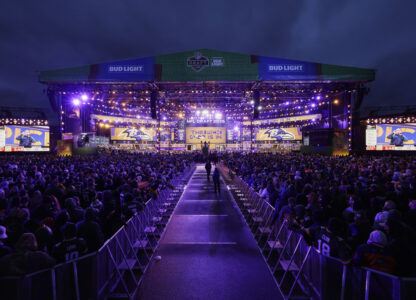 APTOPIX NFL Draft Football