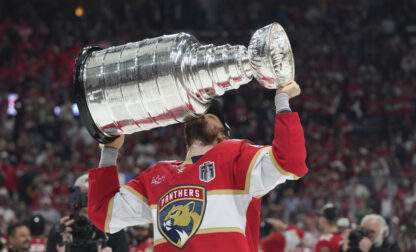 APTOPIX Stanley Cup Oilers Panthers Hockey