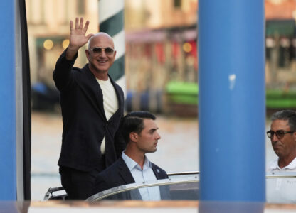 APTOPIX Italy Venice Bezos Wedding
