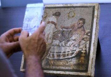 Italy Pompeii Mosaic