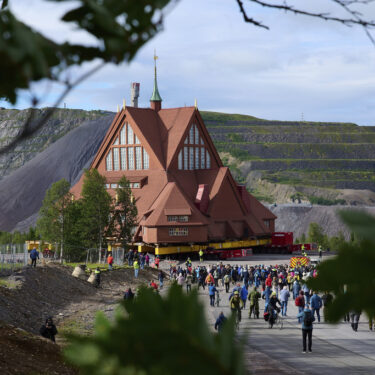 APTOPIX Sweden Church Relocation