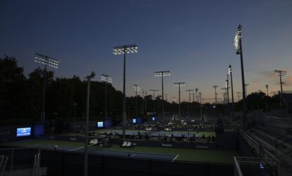 US Open Dark Lighting Tennis