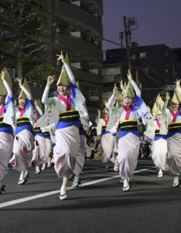 Summer dance festival in Tokyo