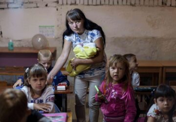 Russia Ukraine War Underground School