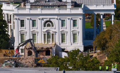 APTOPIX White House Demolition
