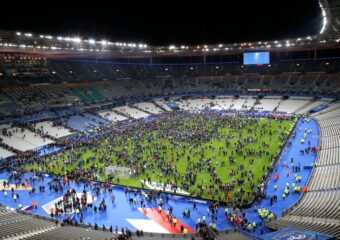 Paris Attacks-Security Guard Soccer