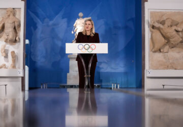 Greece Olympics Milan Cortina Flame Lighting