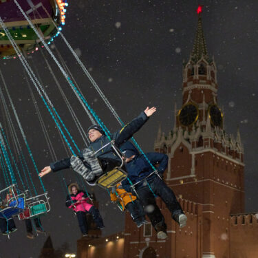 APTOPIX Russia New Year Preparations