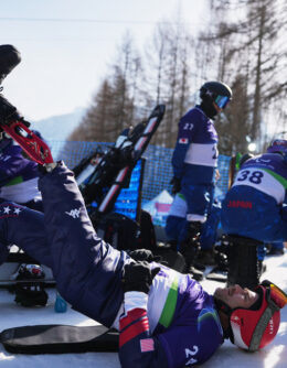 APTOPIX Milan Cortina Paralympics Snowboard