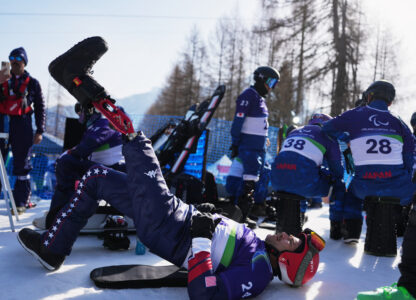 APTOPIX Milan Cortina Paralympics Snowboard