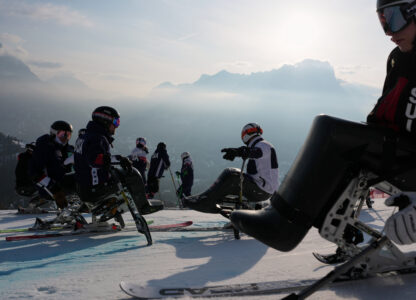 APTOPIX Milan Cortina Paralympics Alpine Skiing