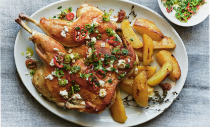 Food Voracious – Feta-Brined Spatchcock Chicken