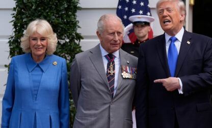 APTOPIX US Britain Royal Visit Trump