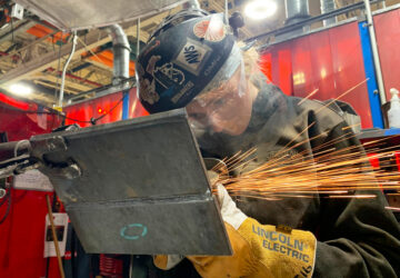 Female Welder