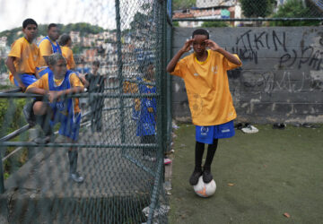 APTOPIX Brazil Favela Soccer