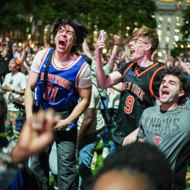 APTOPIX NBA Finals Spurs Knicks Watch Party Basketball