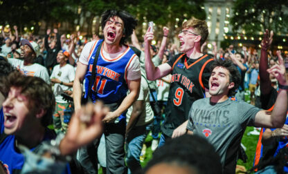 APTOPIX NBA Finals Spurs Knicks Watch Party Basketball