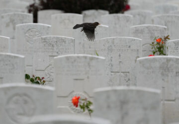 APTOPIX Belgium WWI Soldiers Burial