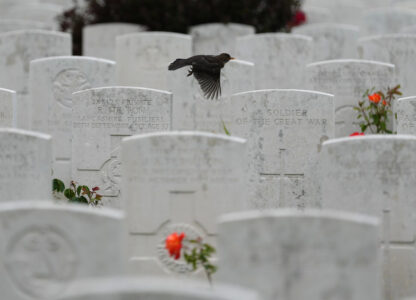 APTOPIX Belgium WWI Soldiers Burial