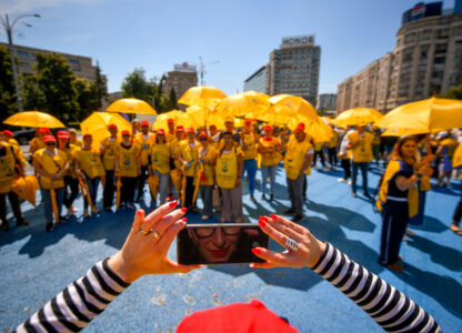 APTOPIX Romania Education Protest