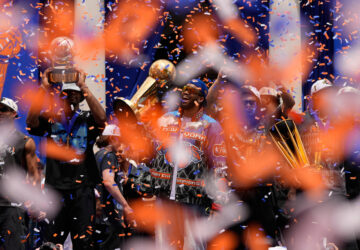 APTOPIX Knicks Championship Parade Basketball