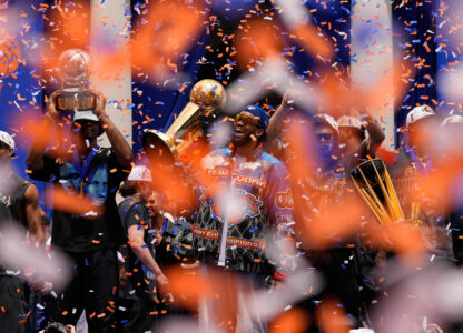 APTOPIX Knicks Championship Parade Basketball