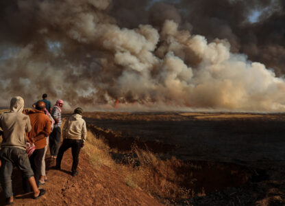 APTOPIX Syria Wildfires