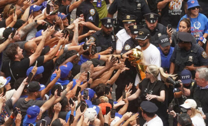 APTOPIX Knicks Championship Parade Basketball