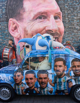 APTOPIX Argentina Messi Birthday