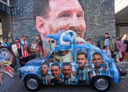 APTOPIX Argentina Messi Birthday