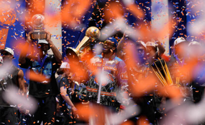 APTOPIX Knicks Championship Parade Basketball