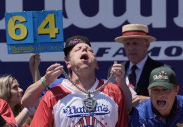 APTOPIX Nathan’s Hot Dog Eating Contest