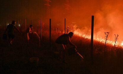 APTOPIX Greece Wildfires