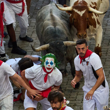 APTOPIX Spain Running of the Bulls