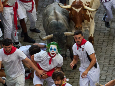 APTOPIX Spain Running of the Bulls
