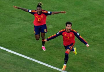 APTOPIX Argentina Spain WCup Soccer